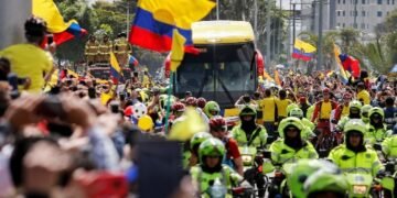 Multitudinario recibimiento a Selección Colombia tras eliminación en Rusia
