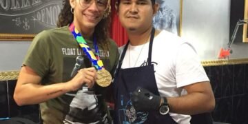 En video | El tatuador que se ganó un oro con los deportistas de los Centroamericanos