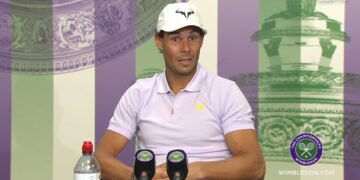 Rafael Nadal se despidió de Wimbledon por una lesión abdominal