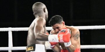 Yuberjen Martínez debutó con triunfo por nocaut en el boxeo profesional