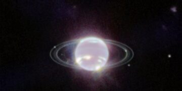 James Webb captó la vista más clara de los anillos de Neptuno en décadas