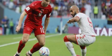 La intensidad de Túnez se cuela en la fiesta del regreso de Eriksen