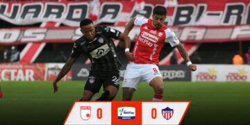 Junior empató con Santa Fe en Bogotá