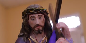 Procesión Jesús de Nazareno con comunidades educativas en Sabanalarga